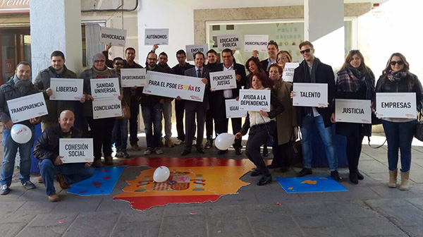 Fotografía de la actividad realizada en Herencia con motivo de la Constitución