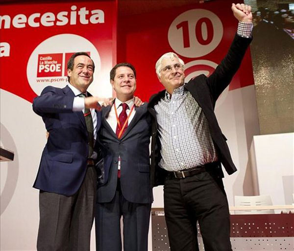 José Bono, Emiliano García-Page y José María Barreda